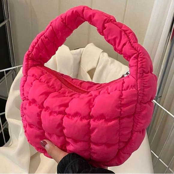PUFFER STYLISH KOREAN HANDBAG PINKCORE TRENDY - Picture 3 of 6